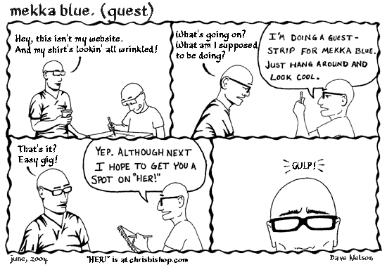 Guest strip by David Nelson. Guest strip by David Nelson.