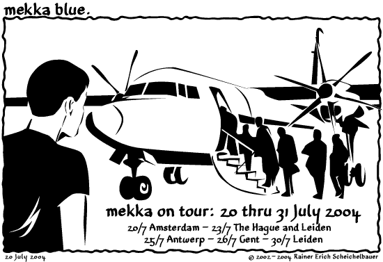 On tour.