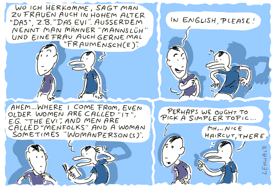 Guest strip by Leo Leowald.