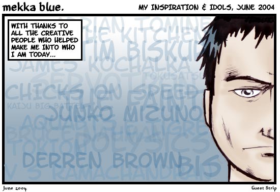 Guest strip by David Hogg.