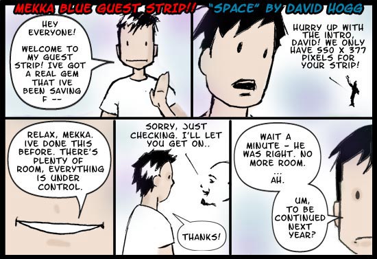 Guest strip by David Hogg. 