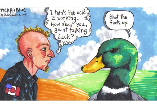 Guest strip by Chris Kuzma. 