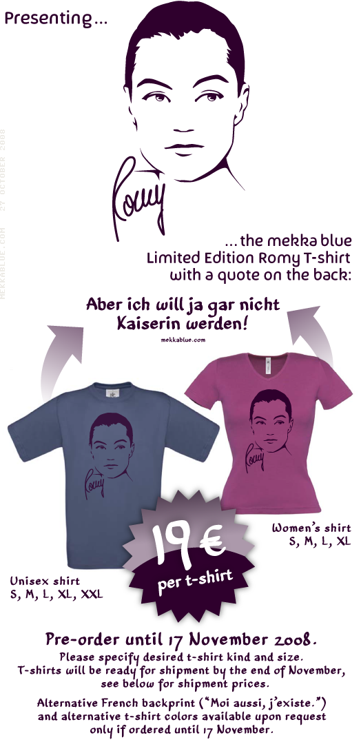 Romy Schneider T-Shirt Romy Schneider T-Shirt