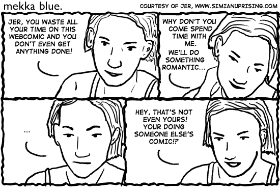 Guest strip by Jeremy Clarke.