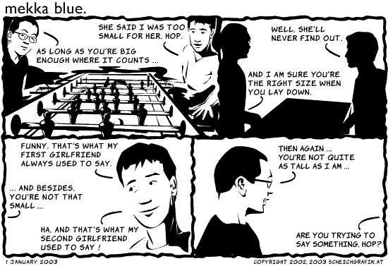 Foosball conversation.