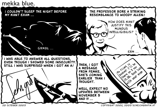 A sleepless night and a good day.