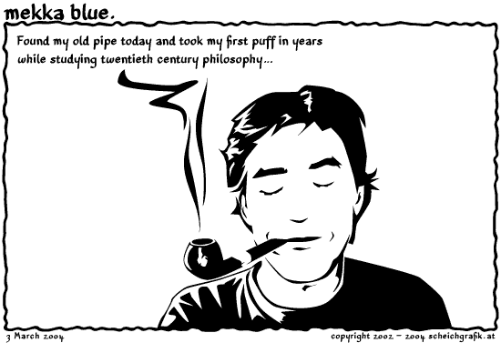 Philosophy and pipes go well together. Philosophy and pipes go well together.